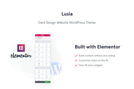 Lusia - Tema WordPress Situs Web Desain Kartu - Fitur Gambar 1