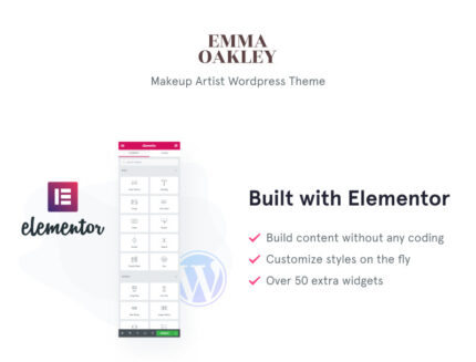 Emma Oakley - Tema WordPress Penata Rias - Fitur Gambar 1