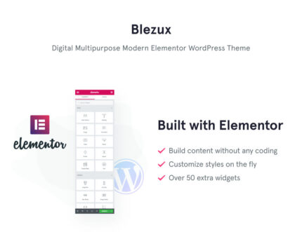 Blezux - Tema WordPress Modern Multiguna Digital Elementor - Fitur Gambar 1