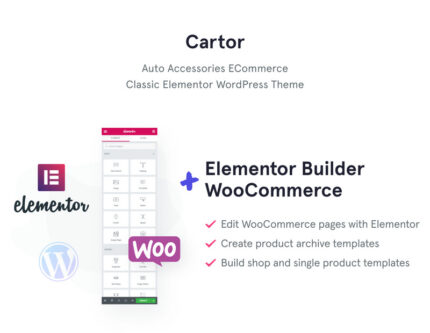 Cartor - Tema ECommerce Klasik Aksesoris Mobil Elementor WooCommerce - Fitur Gambar 1