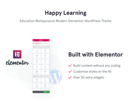 Happy Learning - Tema WordPress Elementor Multiguna Pendidikan Modern - Fitur Gambar 1