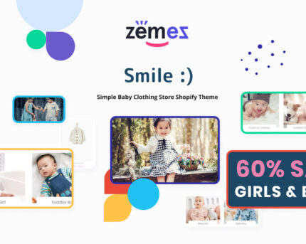 Smile - Tema Shopify Toko Pakaian Bayi Sederhana - Fitur Gambar 1