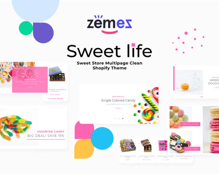 Sweet Life - Tema Shopify Bersih Multihalaman Sweet Store - Fitur Gambar 1