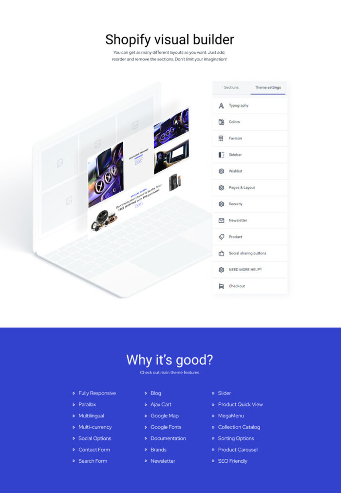 AudioBox - Tema Shopify E-Commerce Audio Mobil Modern - Fitur Gambar 2