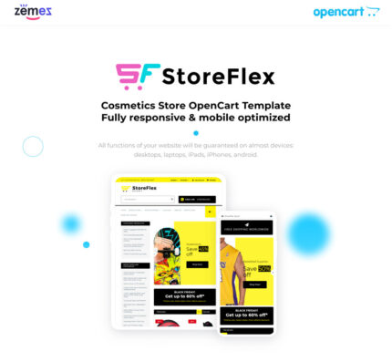 StoreFlex - Template OpenCart Responsif Toko Kosmetik - Fitur Gambar 1