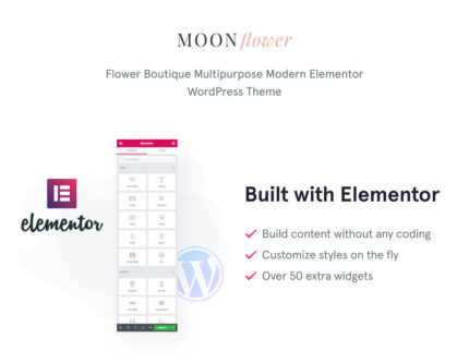 Tema WordPress Moon Flower - Toko Bunga - Fitur Gambar 1