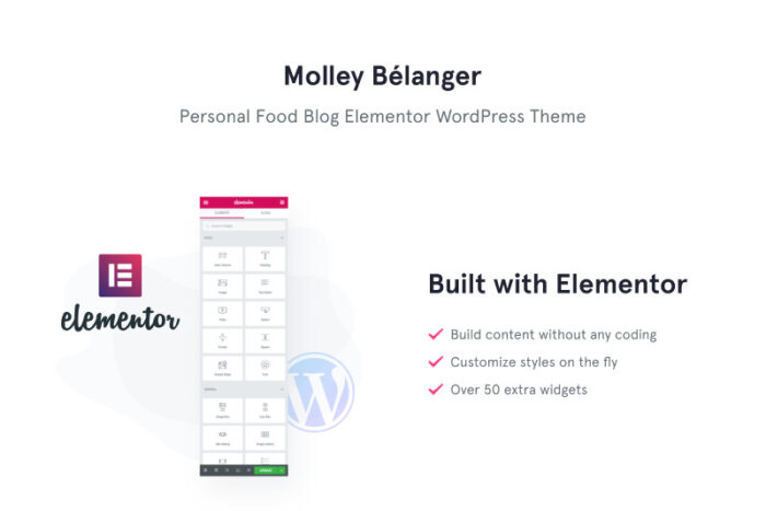 Molley Belanger - Blog makanan untuk tema WordPress bercerita - Fitur Gambar 1