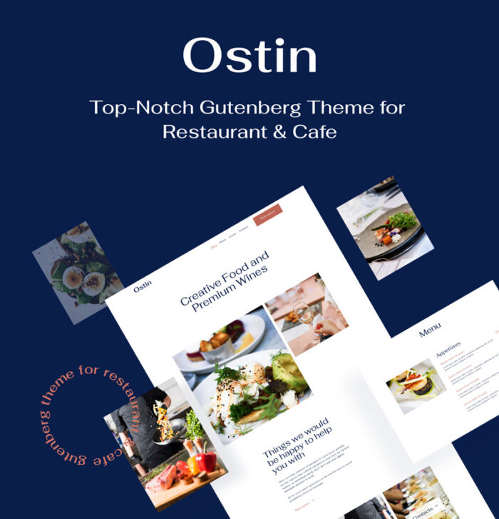 Ostin - Tema WordPress Restoran untuk Tema WordPress Gutenberg - Fitur Gambar 1