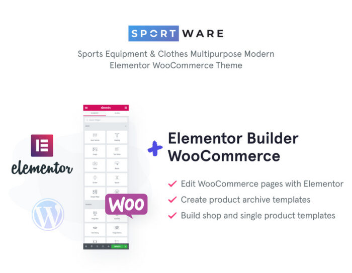 SportWare - Tema WooCommerce Peralatan & Pakaian Olahraga - Fitur Gambar 1