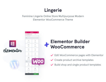 Tema WooCommerce Pakaian Dalam Feminin - Fitur Gambar 1