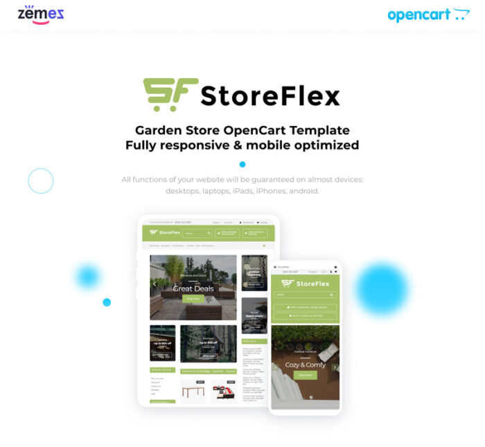 Template StoreFlex Garden Store Template OpenCart - Fitur Gambar 1