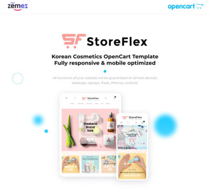 StoreFlex - Template eCommerce Kosmetik Korea Template OpenCart - Fitur Gambar 1