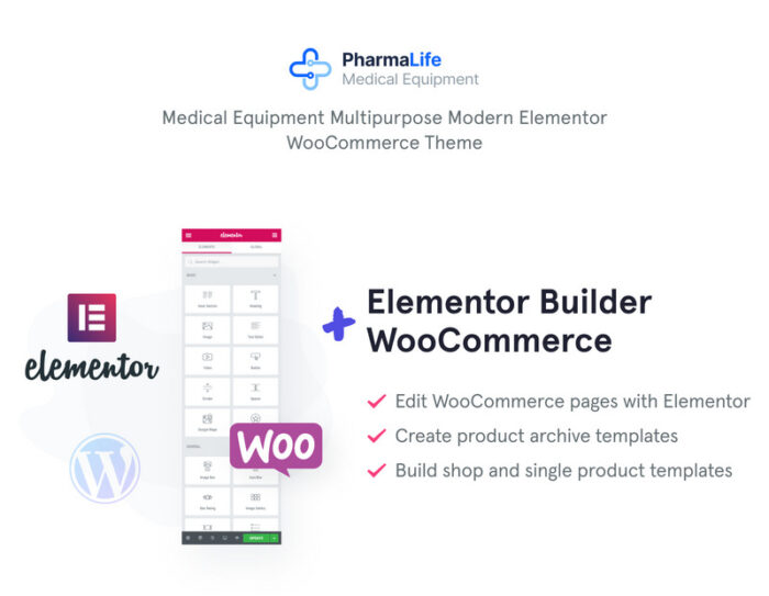 PharmaLife - Tema Responsif WordPress WooCommerce Farmasi - Fitur Gambar 1