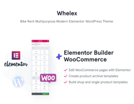 Whelex - Tema WordPress Elementor Modern Serbaguna untuk Sewa Sepeda - Fitur Gambar 1