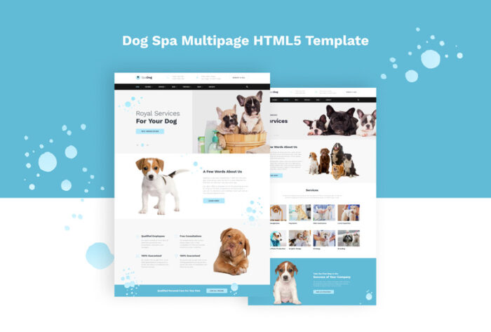 SpaDog - Template Situs Web Salon Perawatan Anjing - Fitur Gambar 2