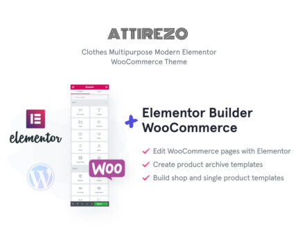 Attirezo - Pakaian ECommerce Klasik Elementor WooCommerce Tema - Fitur Gambar 1