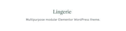 Lingerie - Tema Lingerie WooCommerce - Fitur Gambar 1