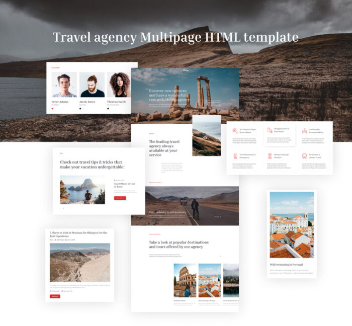 Metrip - Template Situs Web HTML Agen Perjalanan - Fitur Gambar 3