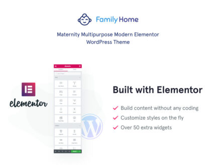 FamilyHome - Tema WordPress Kehamilan dan Persalinan - Fitur Gambar 1