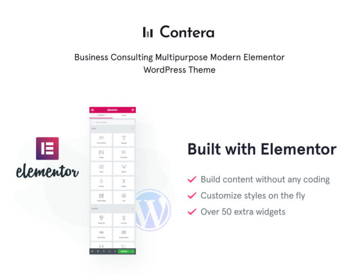 Contera - Tema WordPress Bisnis Keuangan Konsultasi Penasihat - Fitur Gambar 1