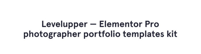 Levelupper - Kit Portofolio Web Elementor - Fitur Gambar 1