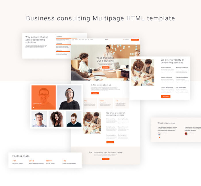 Zenix - Template Situs Web HTML Konsultasi Bisnis - Fitur Gambar 3