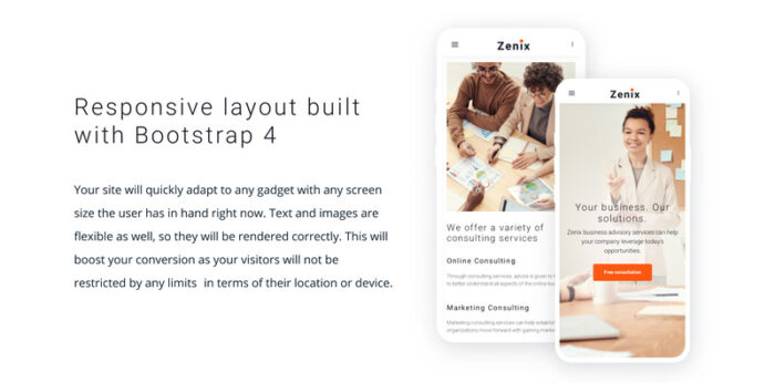 Zenix - Template Situs Web HTML Konsultasi Bisnis - Fitur Gambar 6