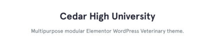 Cedar High - Tema WordPress Klasik Multiguna Universitas Elementor - Fitur Gambar 1