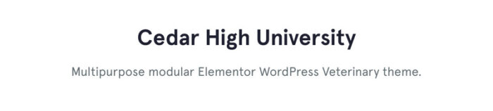 Cedar High - Tema WordPress Klasik Multiguna Universitas Elementor - Fitur Gambar 1