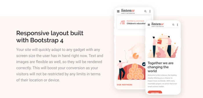 Lintense Charity - Template Halaman Arahan Organisasi Amal - Fitur Gambar 6