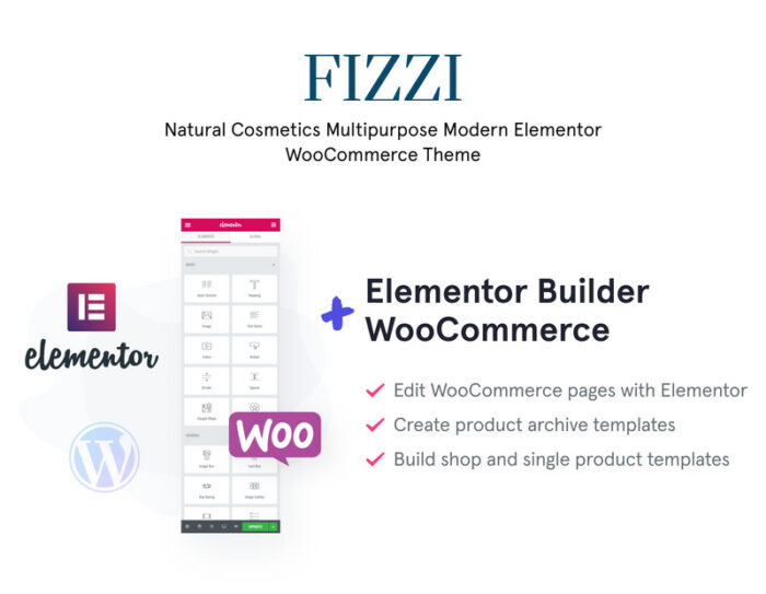 Fizzi - Template Situs Web Kosmetik Alami Tema WooCommerce - Fitur Gambar 1