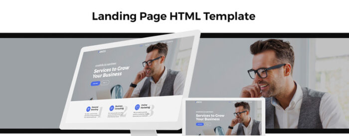 Tanos - Template Halaman Arahan HTML Responsif Bisnis - Fitur Gambar 1