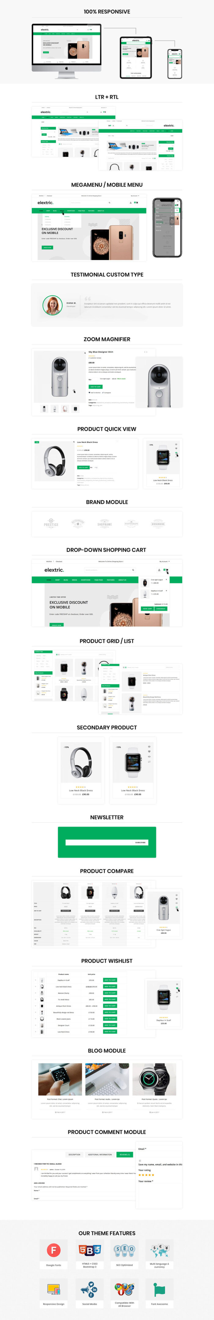 Elextric - Tema WooCommerce Toko Elektronik Premium - Fitur Gambar 1