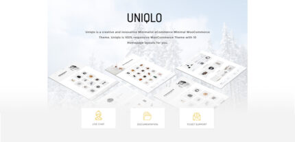 Uniqlo - Tema WooCommerce Minimal - Fitur Gambar 1