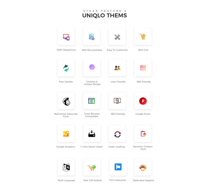 Uniqlo - Tema WooCommerce Minimal - Fitur Gambar 7