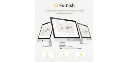 Furnish - Template Situs Web Perabotan Minimalis - Fitur Gambar 1