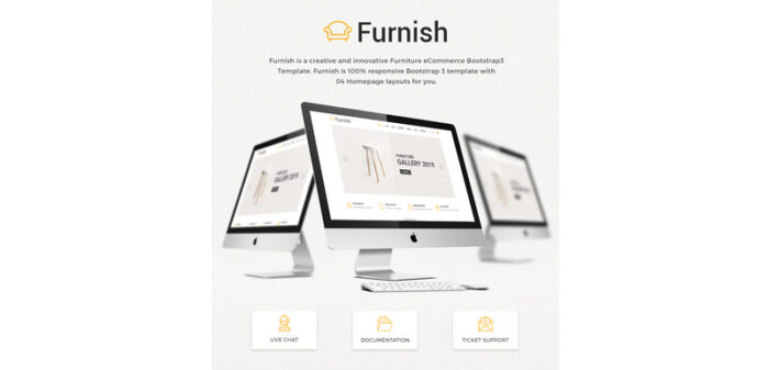 Furnish - Template Situs Web Perabotan Minimalis - Fitur Gambar 1