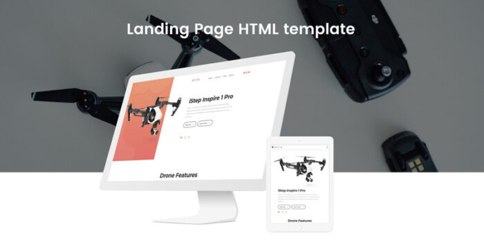 Drone - Template Halaman Arahan Bootstrap HTML Bersih Elektronik - Fitur Gambar 2