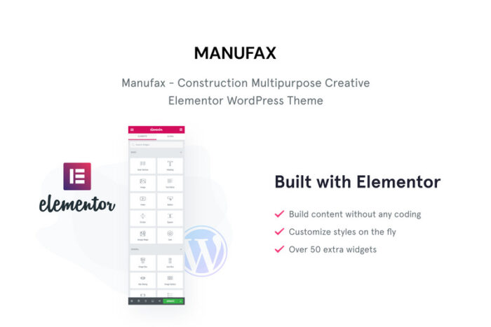 Manufax - Tema WordPress Elementor Kreatif Serbaguna Konstruksi - Fitur Gambar 1