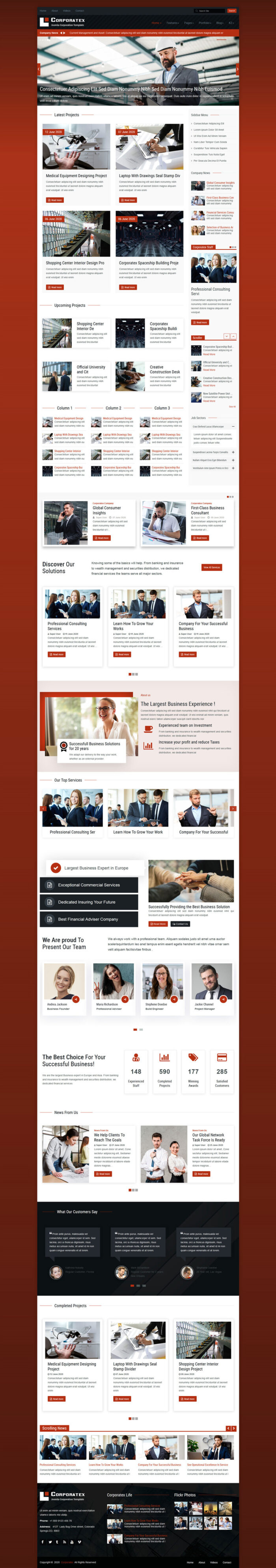 Template Joomla 3 Korporasi Bisnis Corporatex - Fitur Gambar 3