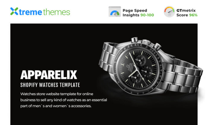 Template Situs Web Toko Jam Tangan Tema Shopify - Fitur Gambar 1