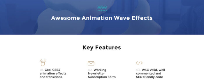 Waves - Template Situs Web Bisnis Satu Halaman 9 dalam 1 - Fitur Gambar 7