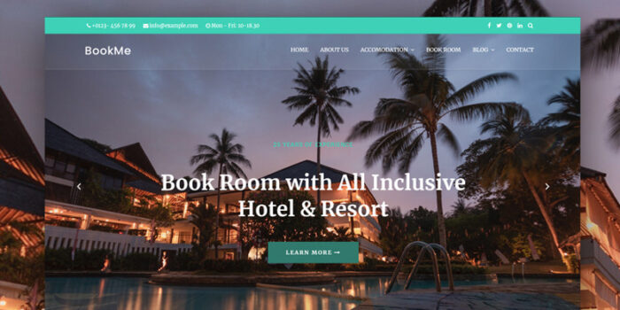 Template Joomla 5 Pemesanan Hotel-Villa dan Perjalanan - Fitur Gambar 1