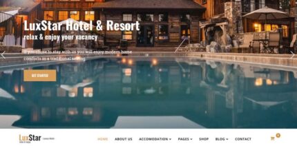 Template Pemesanan Hotel dan Resor LuxStar Joomla 5 - Fitur Gambar 1