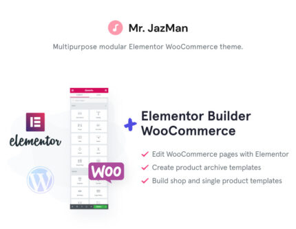 Mr. JazMan - Tema Toko Musik WooCommerce - Fitur Gambar 1