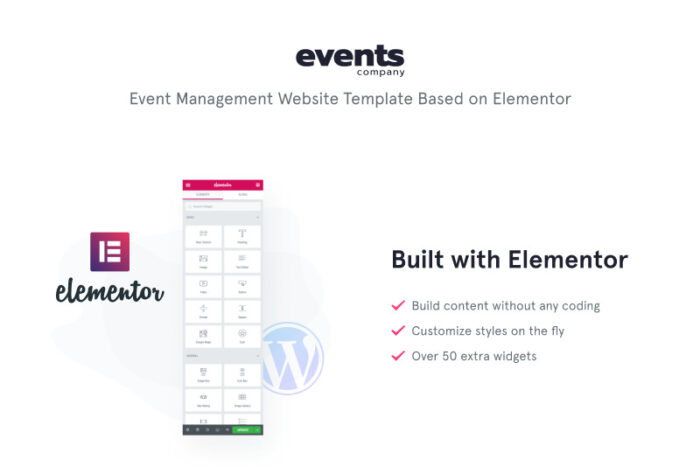 Perusahaan acara - Template Inovatif Untuk Situs Web Manajemen Acara Tema WordPress - Fitur Gambar 2