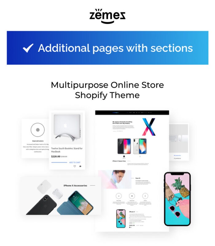 iPhone X - Tema Shopify Apple Store - Fitur Gambar 1