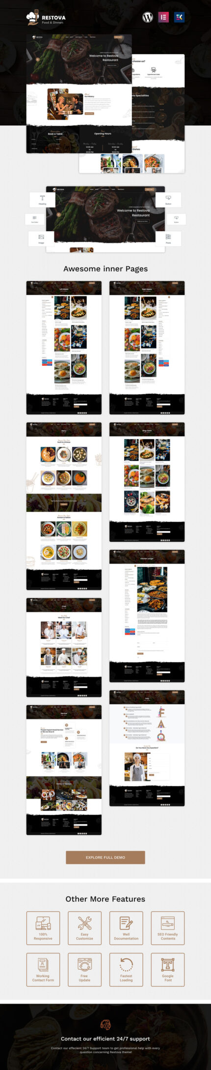 Restova - Tema Wordpress Responsif Makanan & Restoran Cepat Saji - Fitur Gambar 1