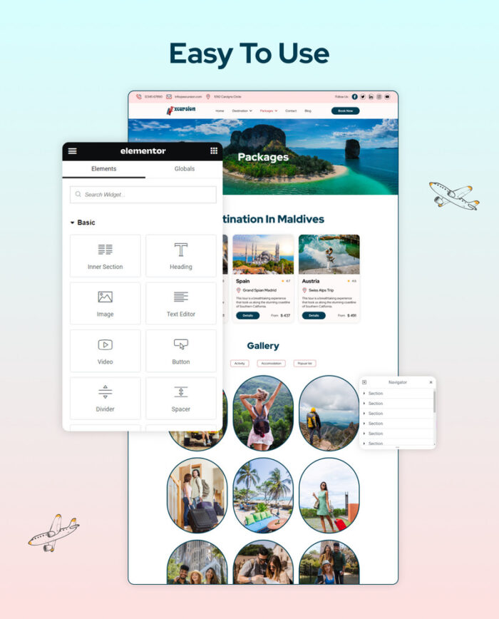 Wisata - Agen Perjalanan Elementor Kit - Fitur Gambar 5