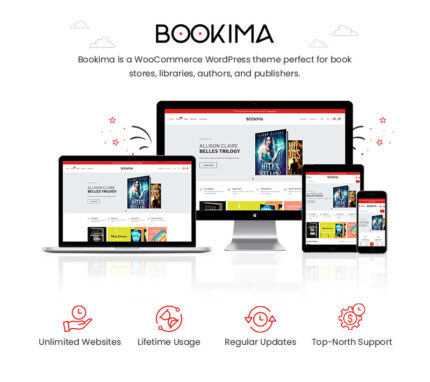 Bookima - Tema untuk Toko Buku Tema WooCommerce - Fitur Gambar 1